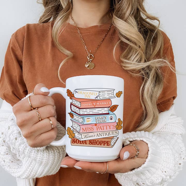 Gilmore Girl Books 15 oz Mug for wholesale by Love You a Latte Shop
