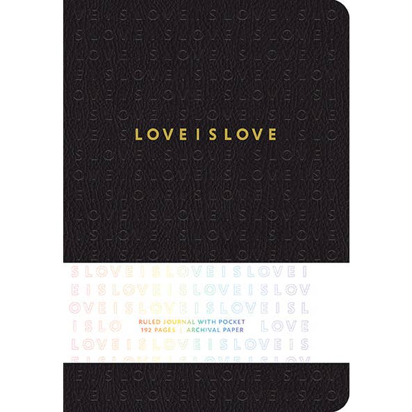 Journal écrit à couverture rigide Love is Love pour la vente par Insight Editions - #1 Pop Culture Publisher