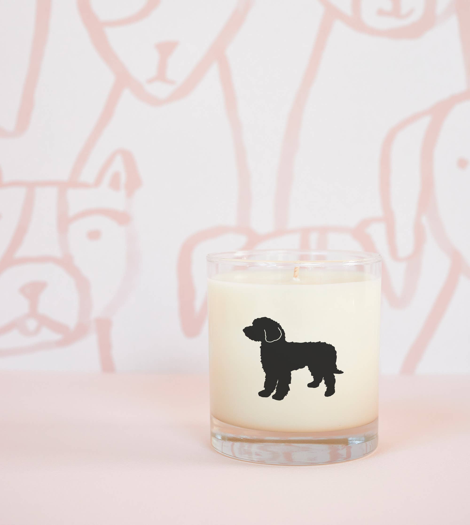 Scripted Fragrance – Vela em jarro/copo por atacado – Vela de Soja Labradoodle Raça Cão4