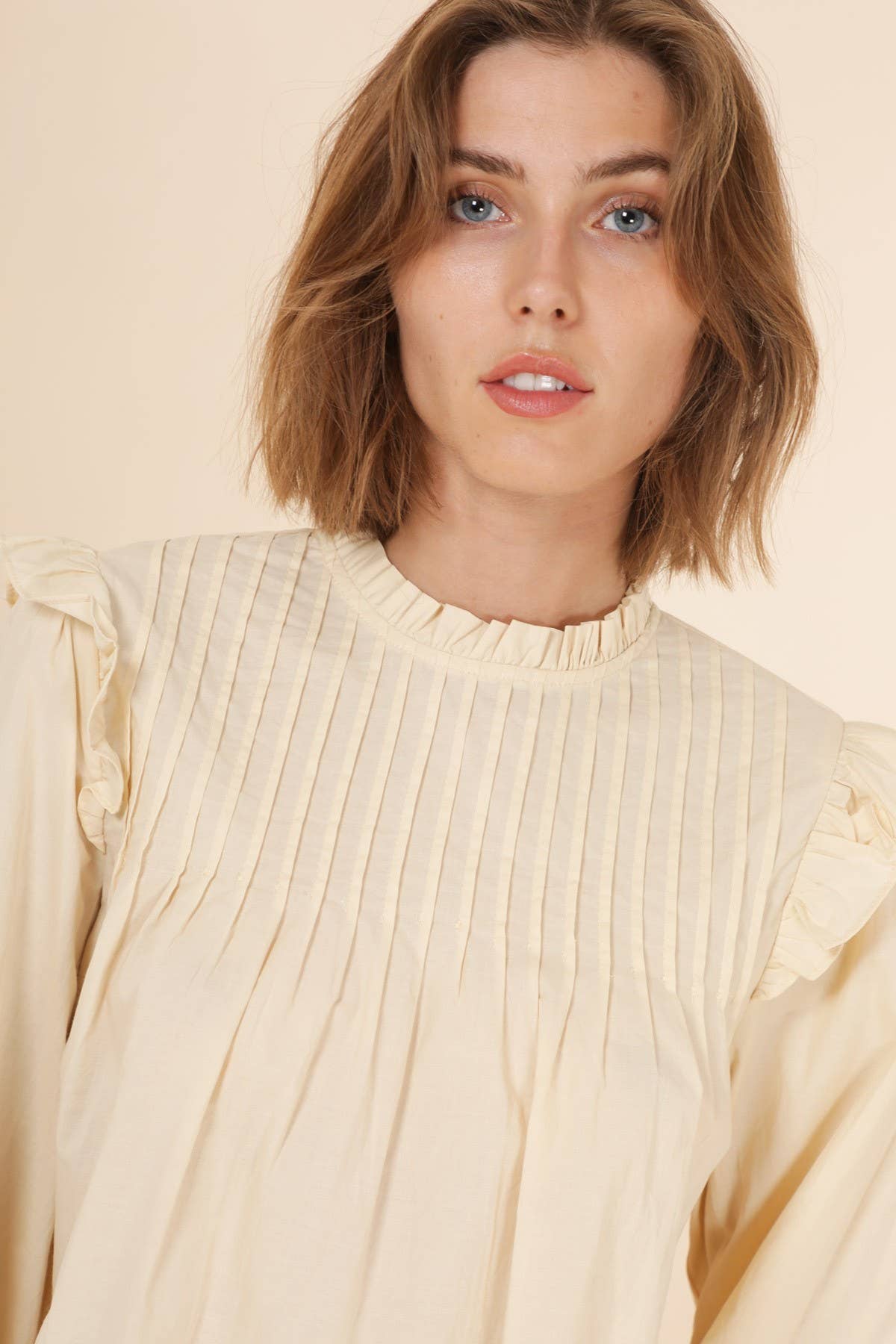 Daphnea - Vente Chemisier – femme - 3761 TOP PLISSÉ1