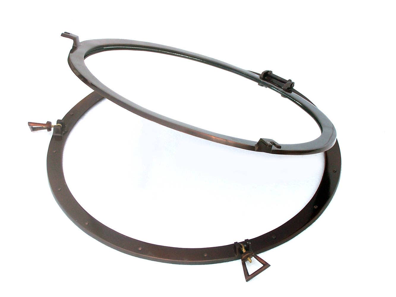 Hampton Nautical – Großhandel 3D-Wandkunst – Deluxe Class Antikes Kupfer Dekoratives Bullauge Fenster 30"2