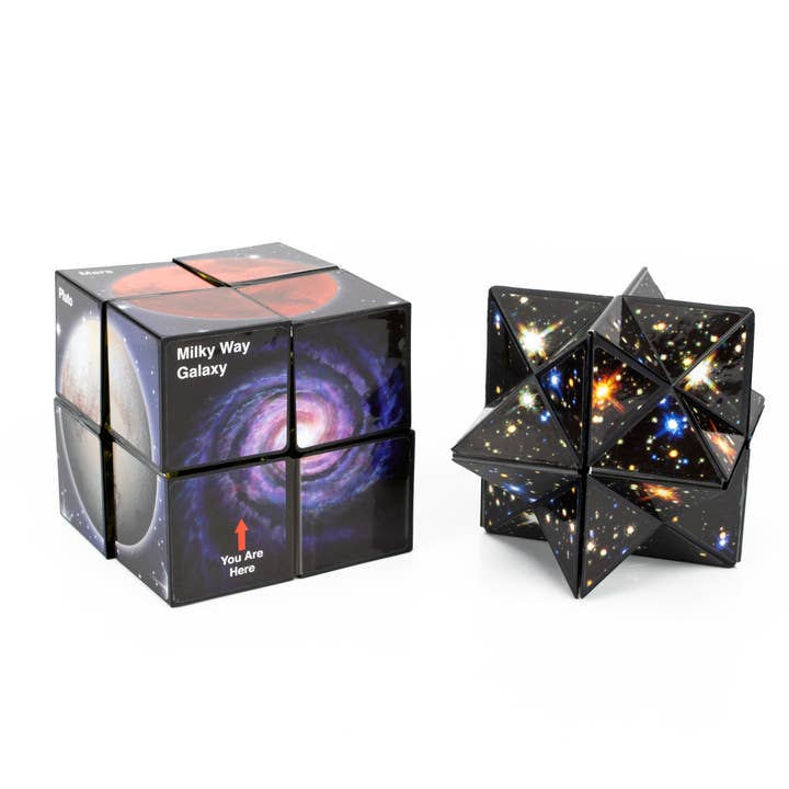 California Creations - Vente Puzzle – enfant - StarCube Cosmos - Puzzle géométrique transformable sur le thème de l'espace10