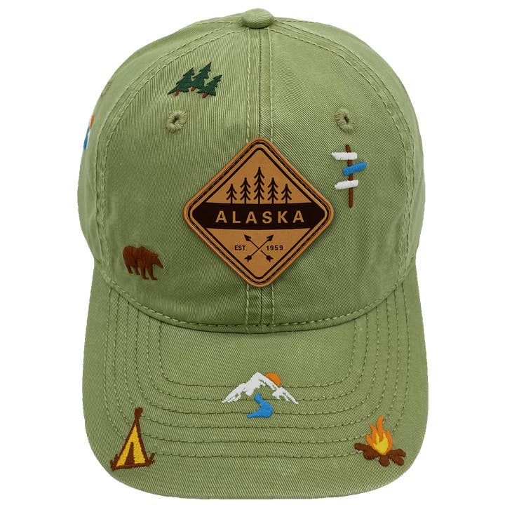 Northern Icons Creations INC - Wholesale Baseball Cap - Unisex - Alaska Nature Hiking Baseball Cap for Campers and Wilderness Lovers