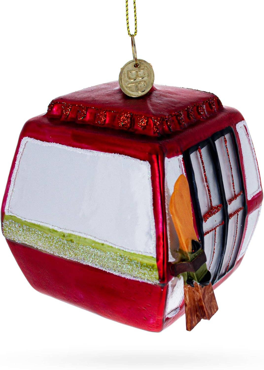 BestPysanky - Wholesale Ornament - Ski Gondola Cable Car Glass Christmas Ornament1