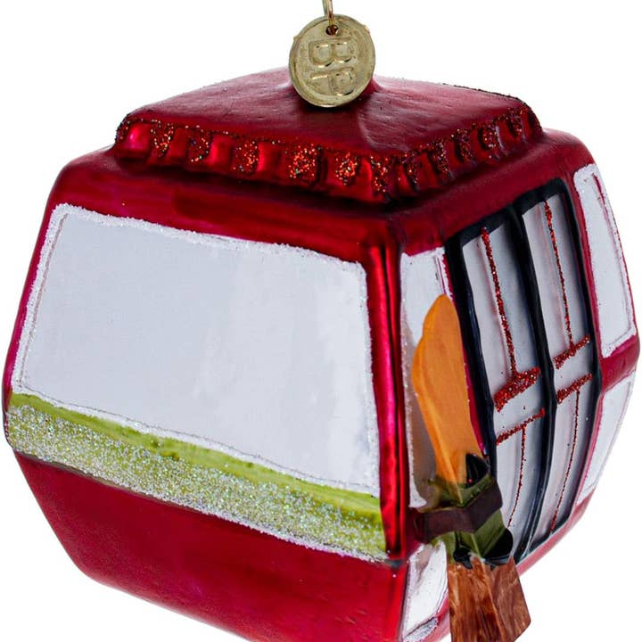 BestPysanky - Wholesale Ornament - Ski Gondola Cable Car Glass Christmas Ornament1