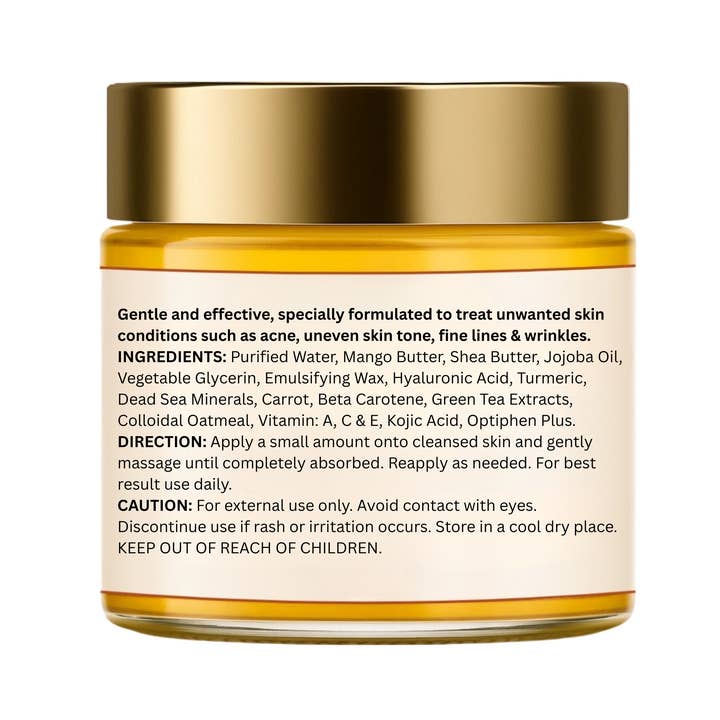 Earth Solvent - Wholesale Facial moisturiser - Turmeric Brighting & Glow Boosting Face Cream5