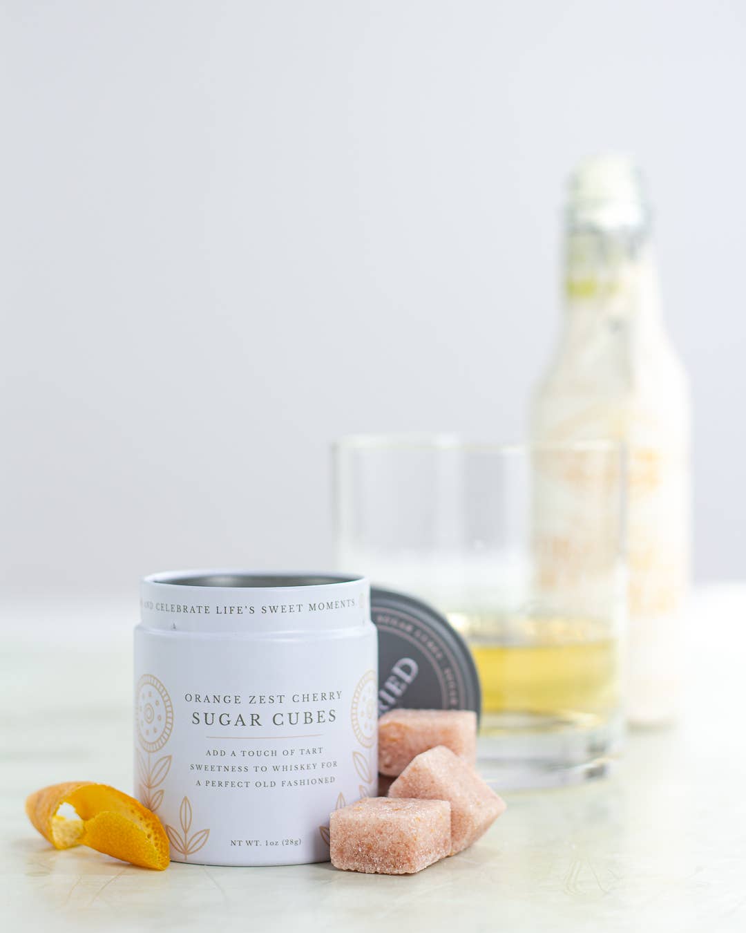 Storied Goods - Wholesale Cocktail Mix/Syrup - Storied Goods Orange Cherry Sugar Cubes2