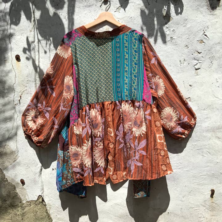 Kaohinani – wholesale Buttoned-down shirt – Women's – Sari Smock Shirt6