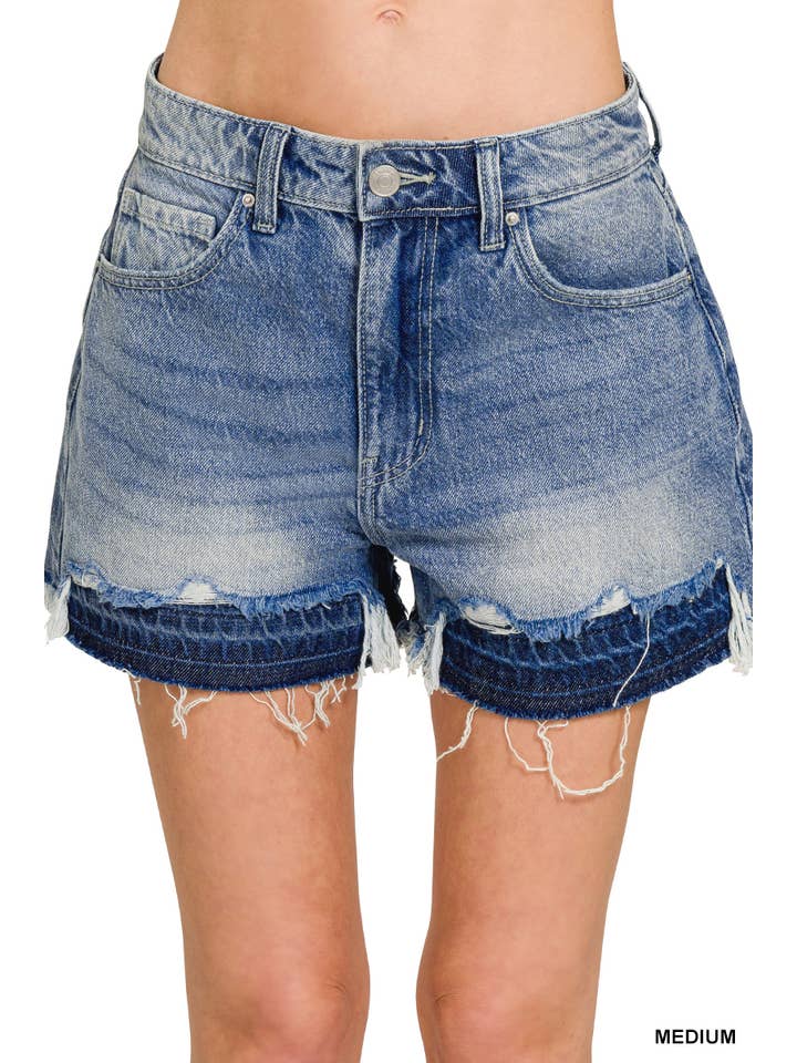 42POPS - Wholesale Shorts – Women’s - `.Frayed Hem Denim Shorts5