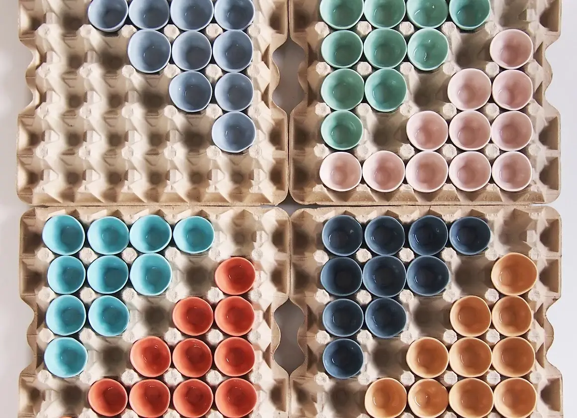 moij design - Venta al por mayor Hueveras - Huevera bag de porcelana teñida2