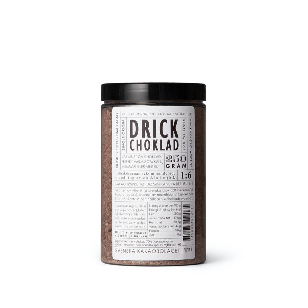 Svenska Kakao - Wholesale Hot Cocoa Mix/Kit - Dark hot chocolate mix 70% Single origin Consumer pack1