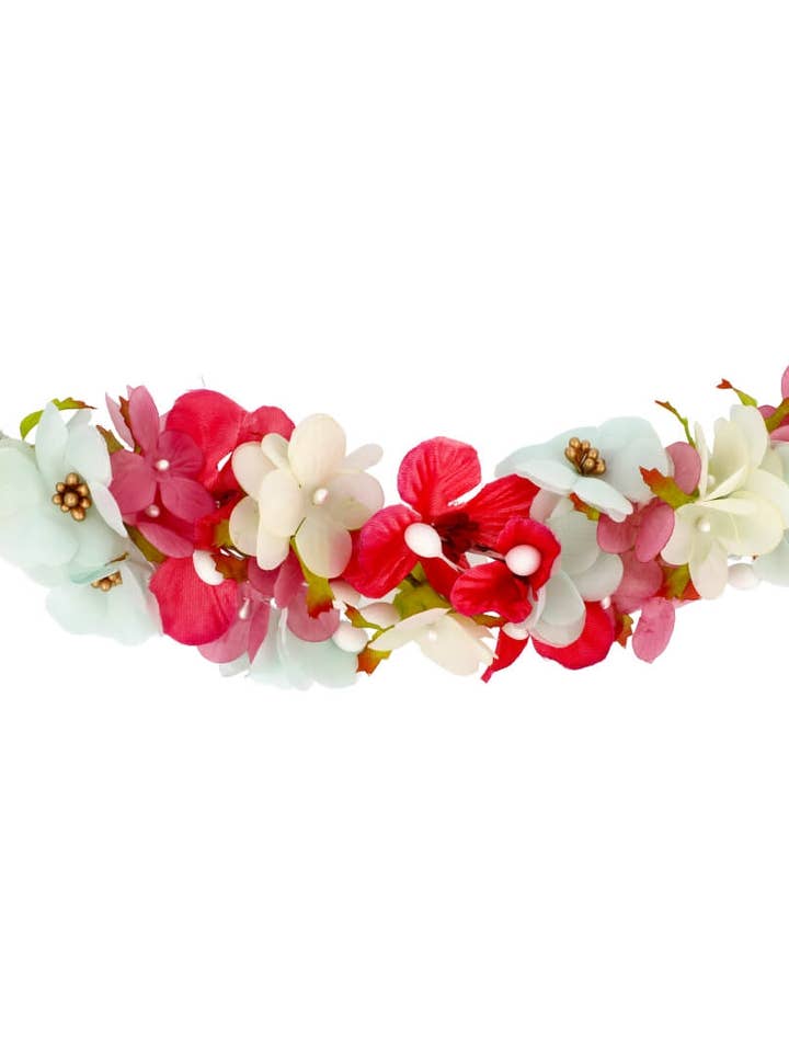 Coiffe florale multicolore Asinya. pour la vente par Flormoda