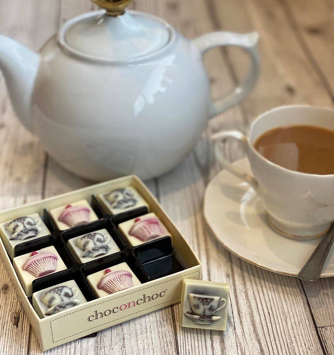 Choc on Choc – wholesale Chocolate box – Chocolate Tea Cups And Cakes1