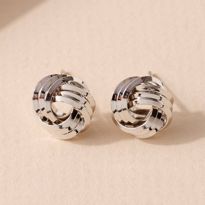 Verita Lane - Wholesale Stud/Post Earrings - Knot Stud Earring Stud/Post Earrings Gold Hypoallergenic Jew2
