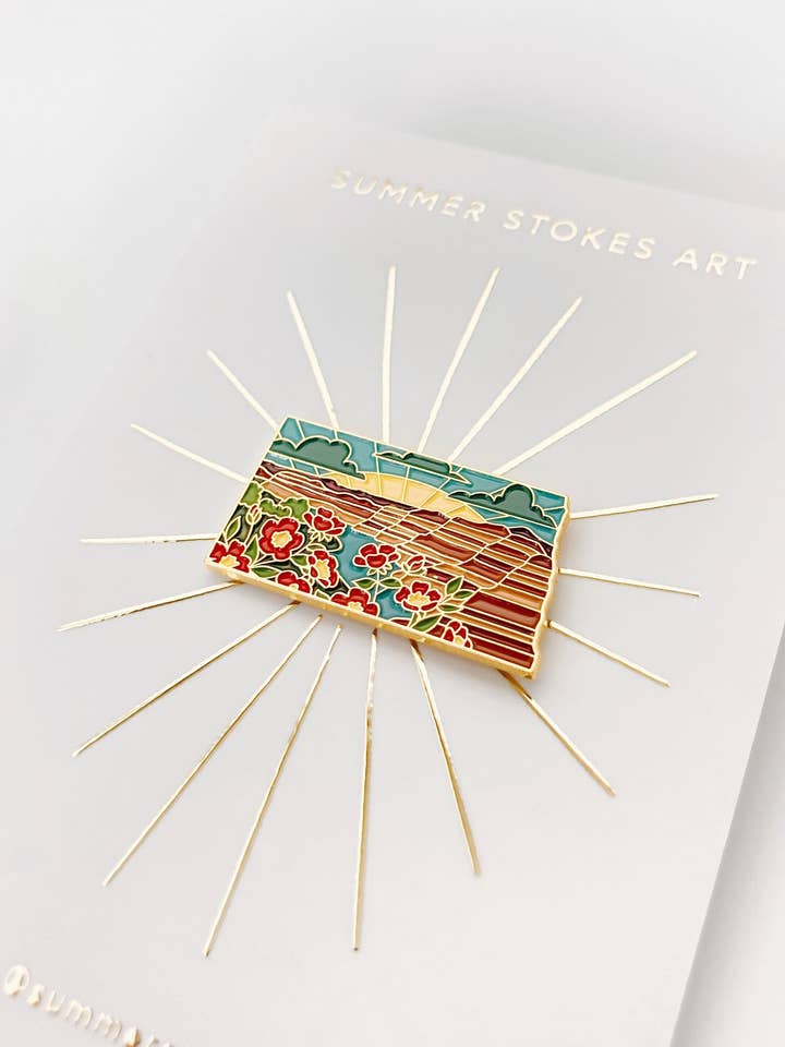 Pin de Esmalte da Dakota do Norte por atacado de Summer Stokes