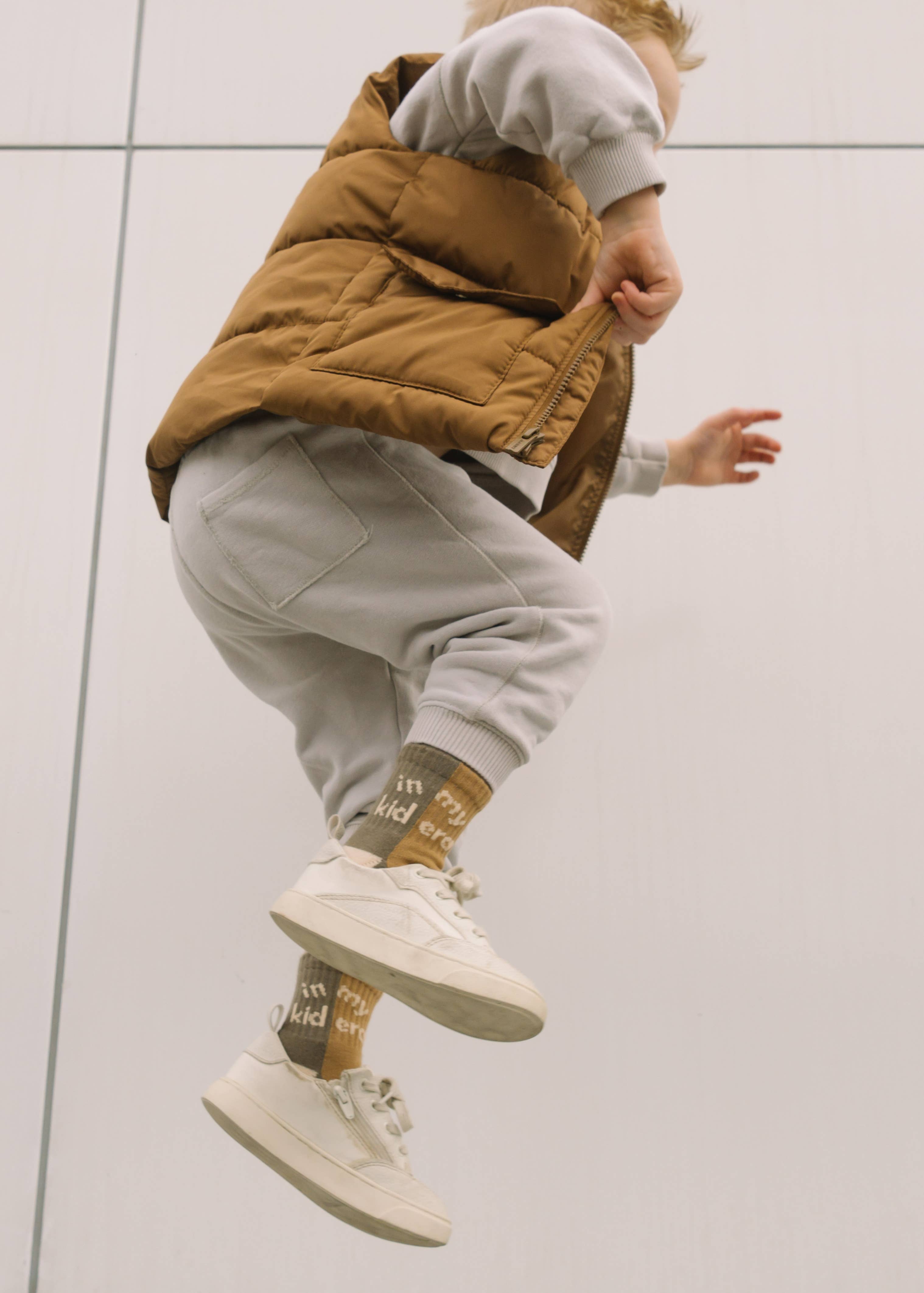 Dot of Honey | Mom + Mini - Wholesale Socks - Kids - Baby/Toddler Half-Crew Socks 2-Pack, Kid Era & Retro Stripe1