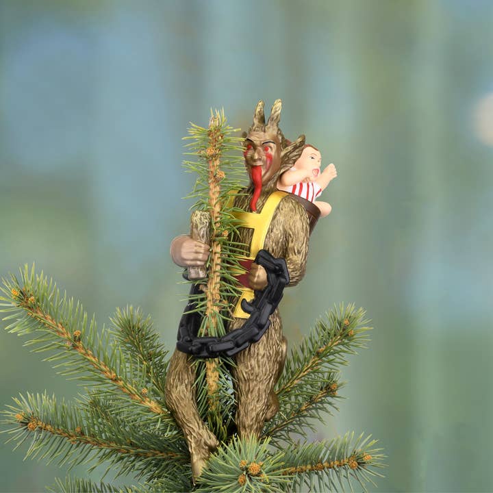 Tree Buddees - Wholesale Tree Topper - Creepy Krampus Tree Topper for Christmas or Halloween Trees - Large 10"6