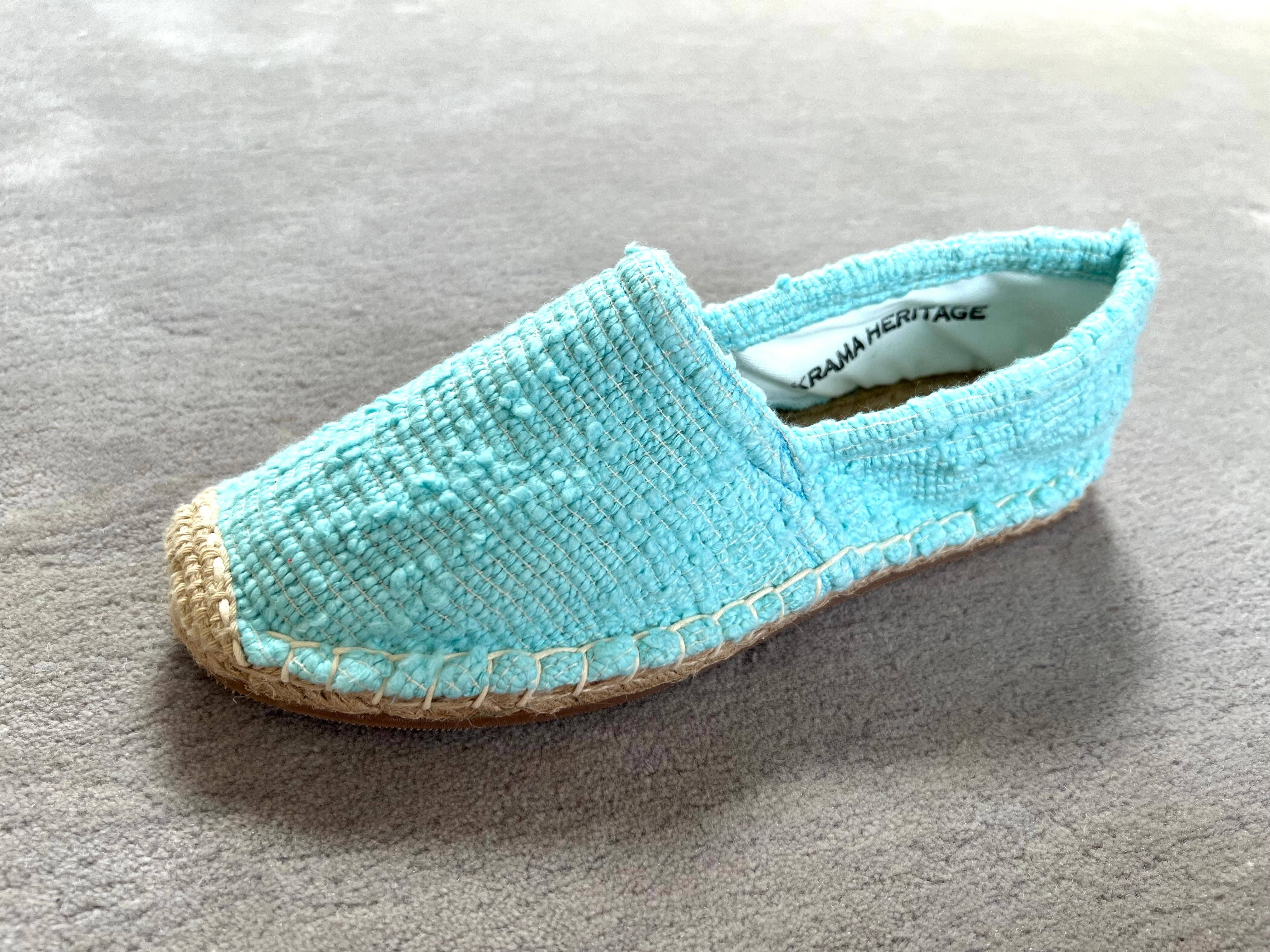 Krama Heritage – wholesale Lågskor - Dam – The Natural cyan espadriller11