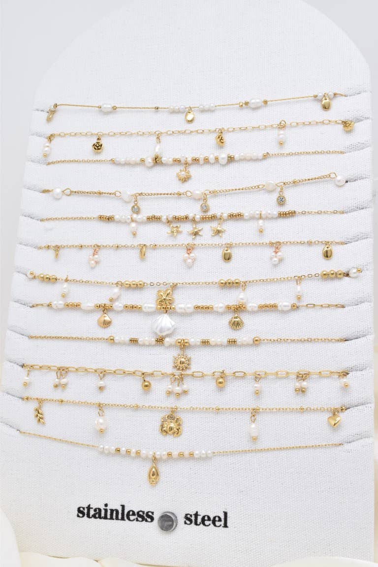 Kapyco – Großhandel Perlenkette – Süßwasserperlenkette aus Edelstahl - BJ210240OR1