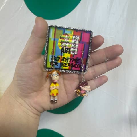 NO RHYME OR REASON ART - Wholesale Dangle Earrings - Nickelodeon The Wild Thornberries Earrings Vintage Upcycled6