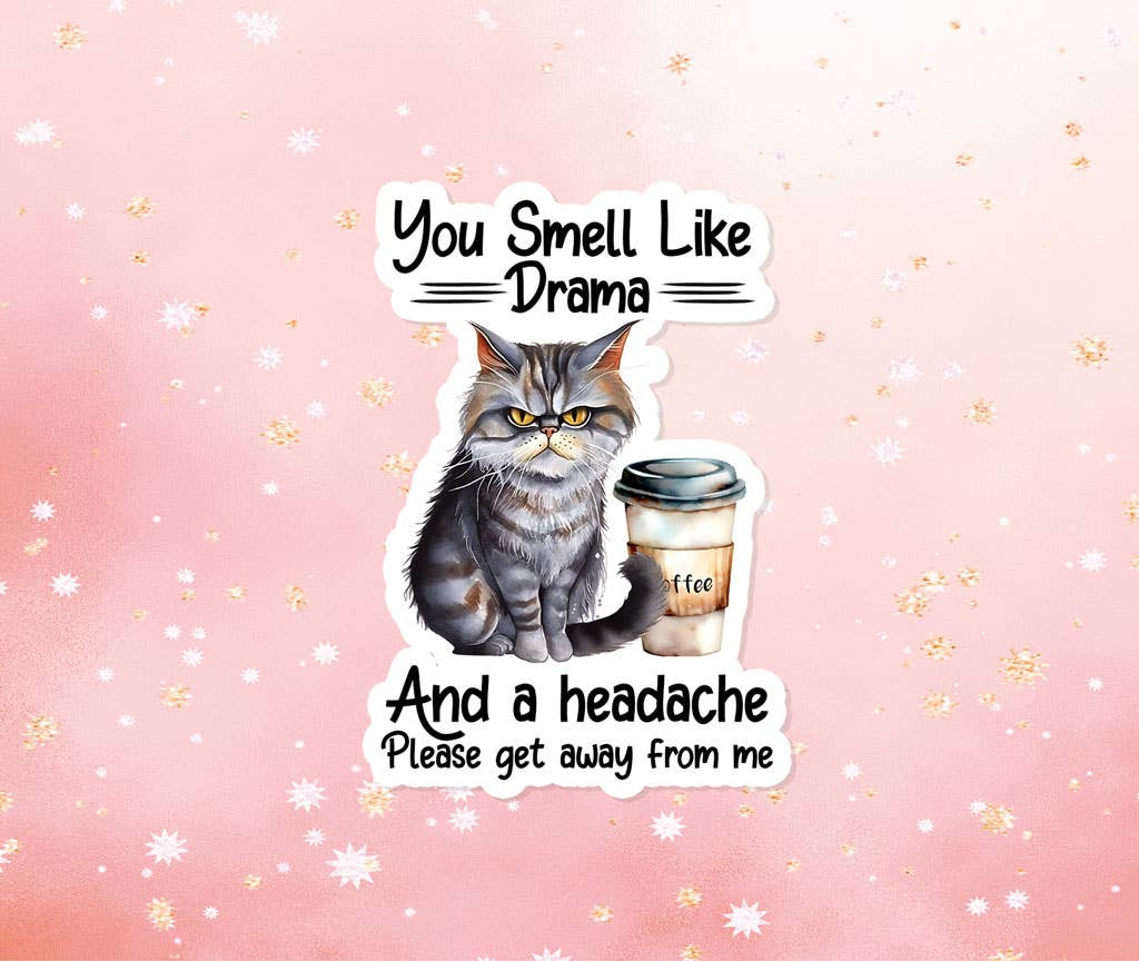 London Luxury Candles - Venta al por mayor Pegatina - Pegatina You Smell Like Drama: intención metafísica