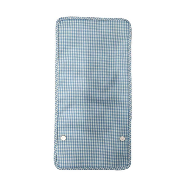 MINI ROLLUP HANGING BAG - GINGHAM MIST for wholesale by TRVL Design