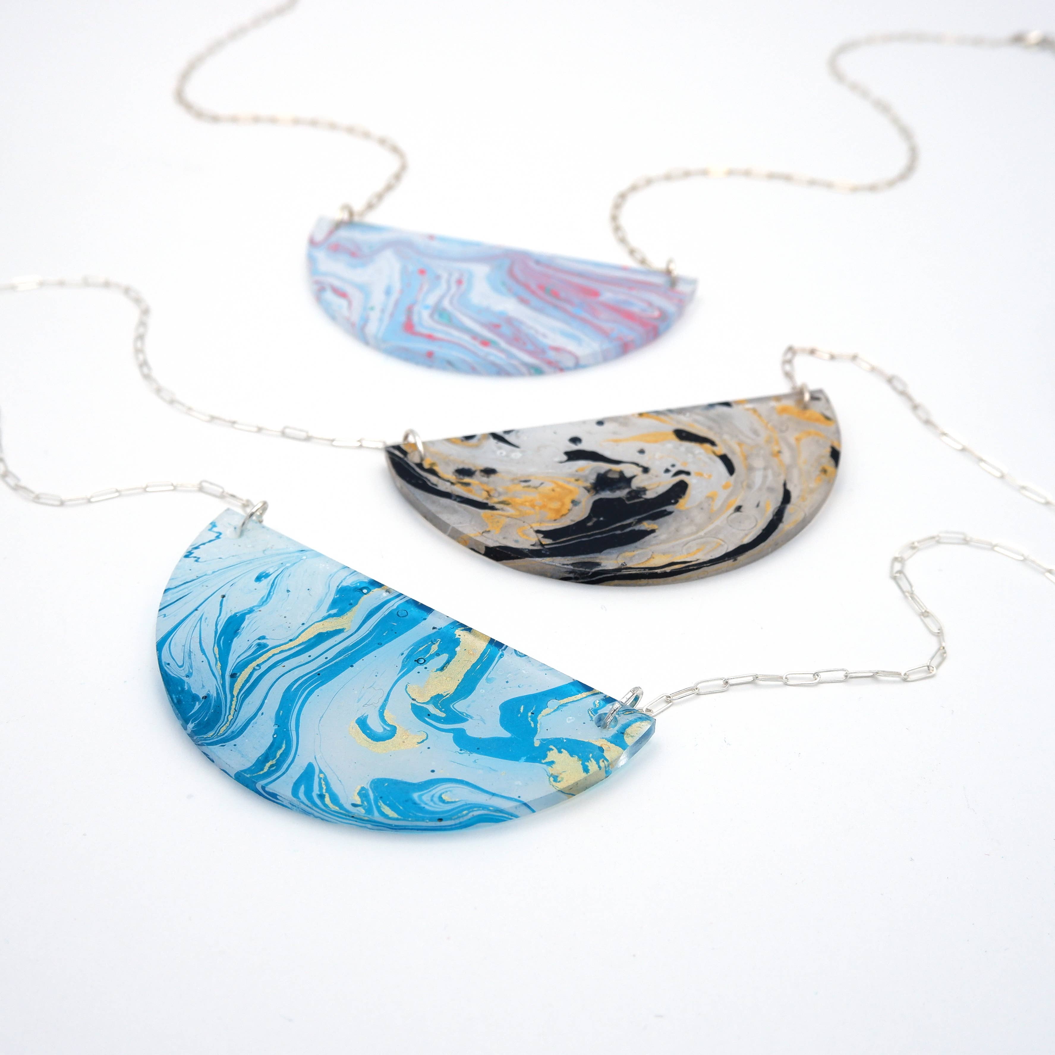 Grayjay Studio - Wholesale Pendant/Charm Necklace - Half Moon Pendant Necklace0