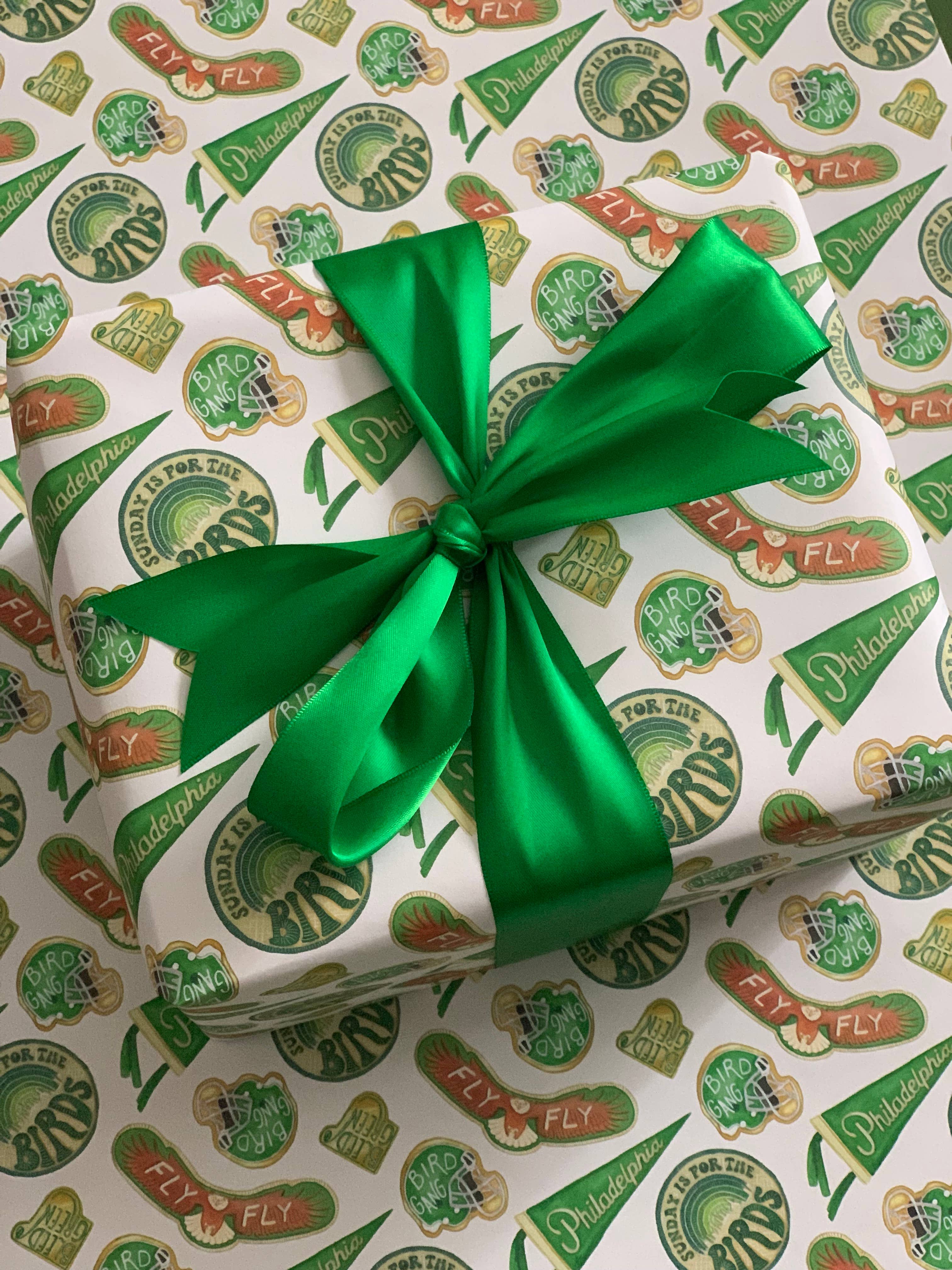 Meadowbrook Lane - Wholesale Wrapping Paper Roll - Philly Football Fan Wrapping Paper4