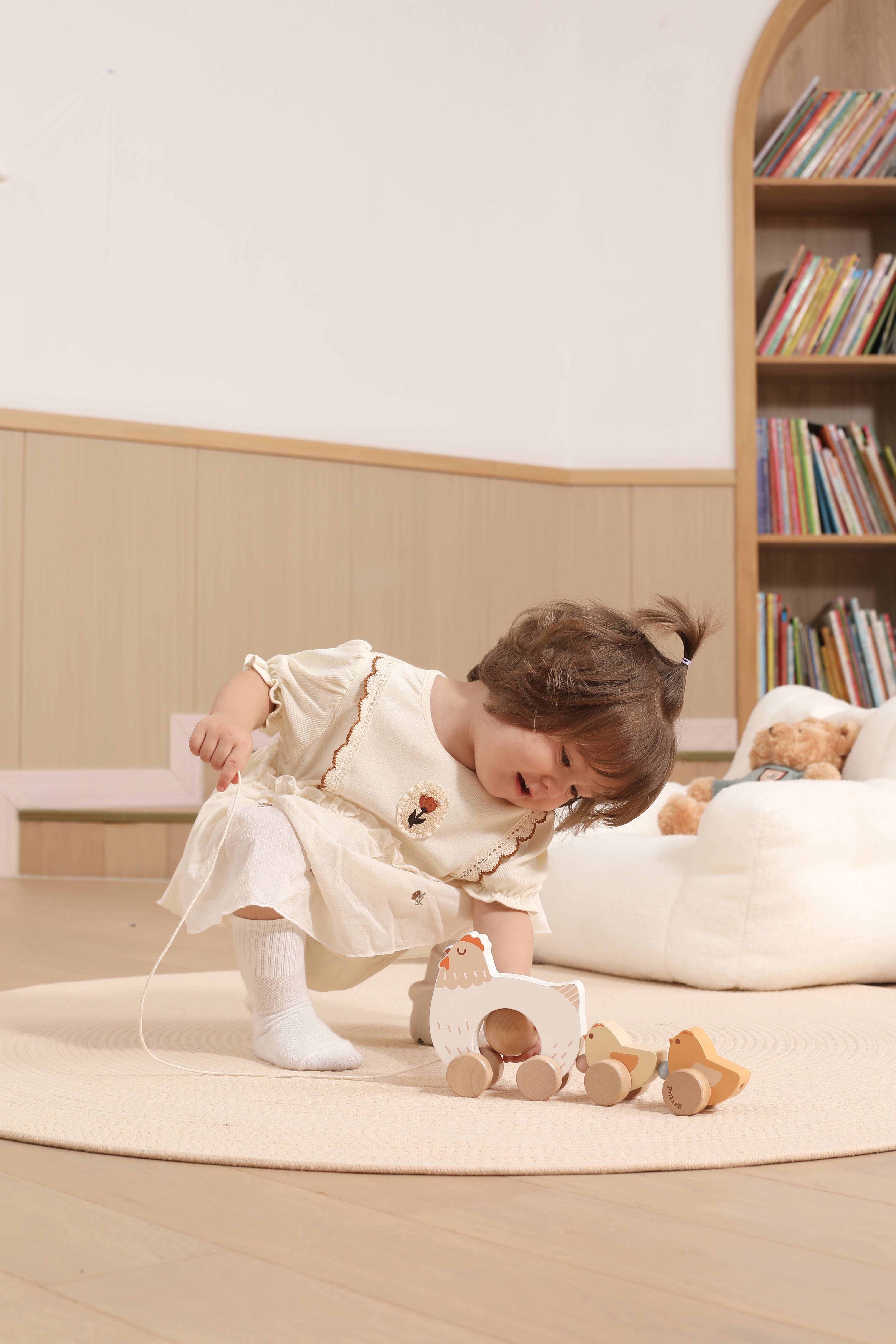 Viga/PolarB - Wholesale Wood Toy - Kids - Pull toy chicken chick egg1