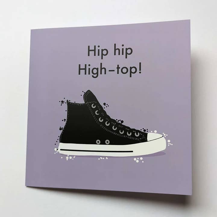 Tarjeta de felicitación de cumpleaños | Hip Hip Hightop lila para venta al por mayor de FNIC designs