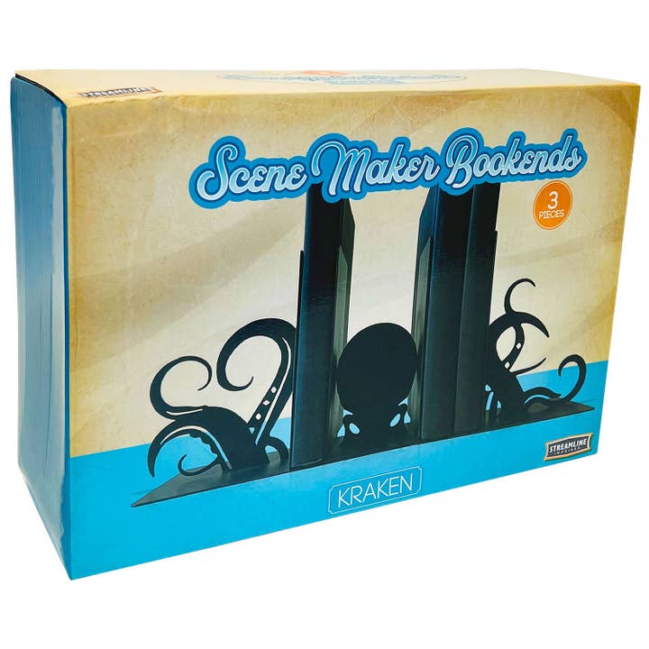Streamline – Engroshandel Bogstøtte – Kraken bogstøtter i 3 dele med scene-motiv2