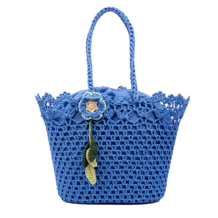 FIRENZE ARTEGIANI - Wholesale Beach Bag - Zeccone women's shoulder bag. Made of cotton, with tassel.12