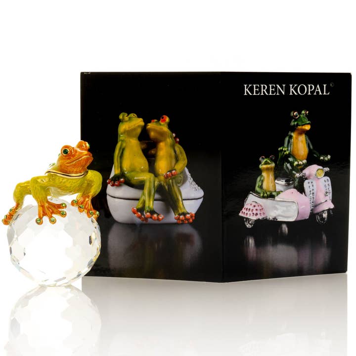 Keren Kopal – Estatueta decorativa por atacado – Rã no Cristal