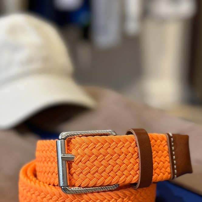 JAQK - Wholesale Belt - Men's - Neon Orange Amalfi Belt1