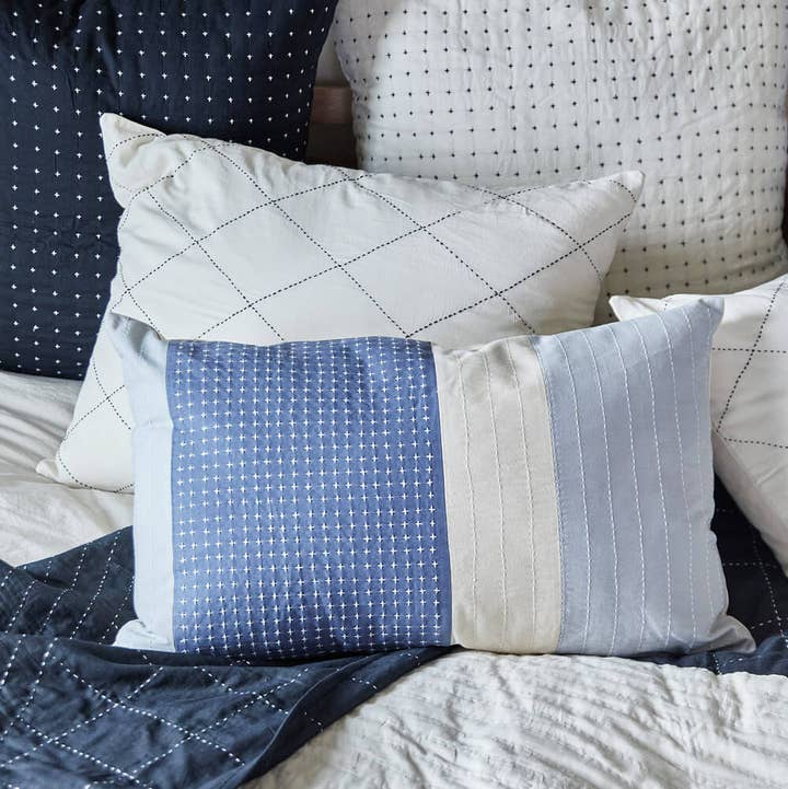 Anchal - Wholesale Throw/Decorative Pillow - Didi Colorblock Lumbar Pillow Cover0