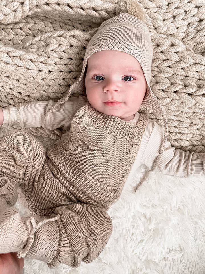 Speckled Knit Pant Overalls for wholesale on Faire3