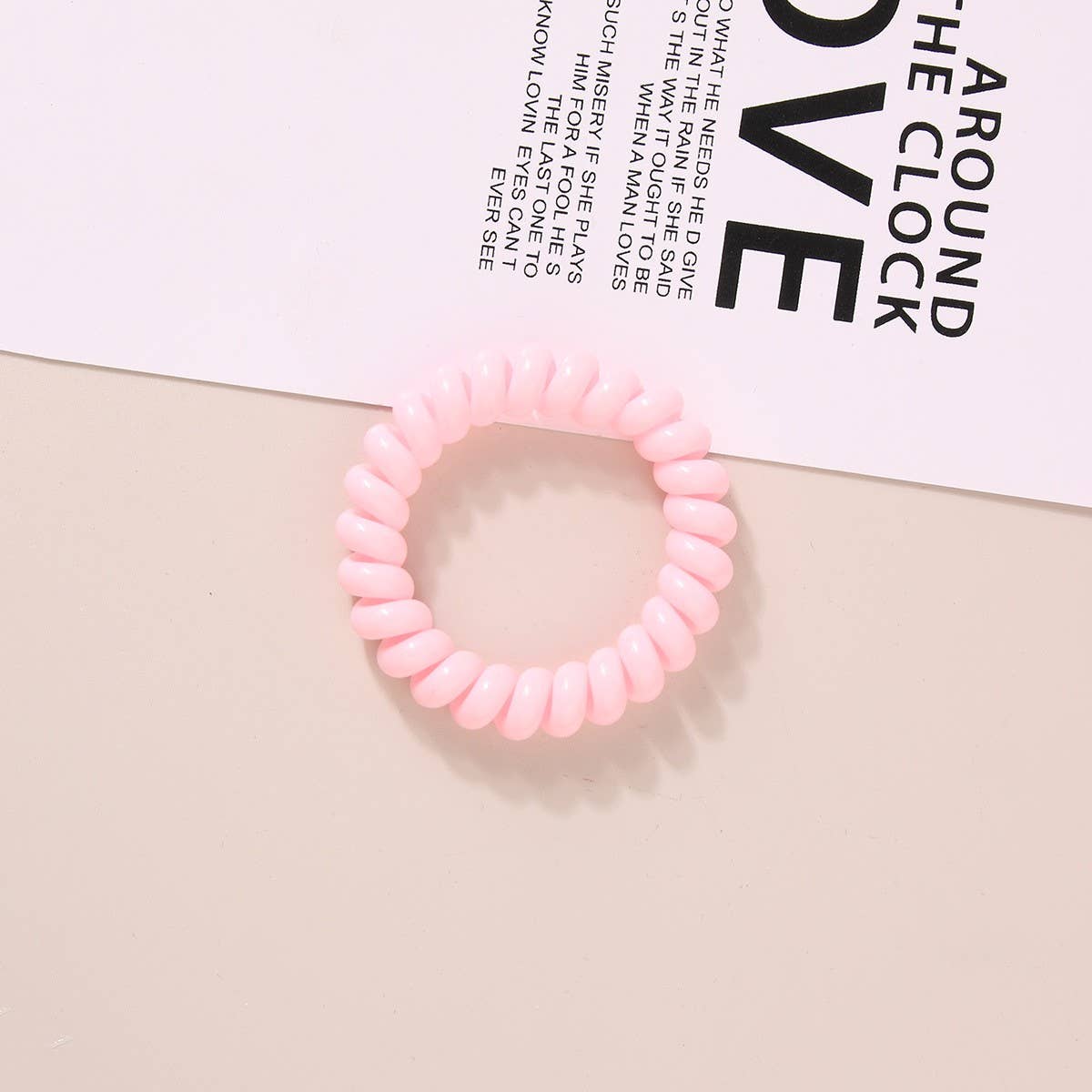 NINEXIS - Wholesale Hair Tie - CWAHA1108_Simple Phone Line Hair Tie  13