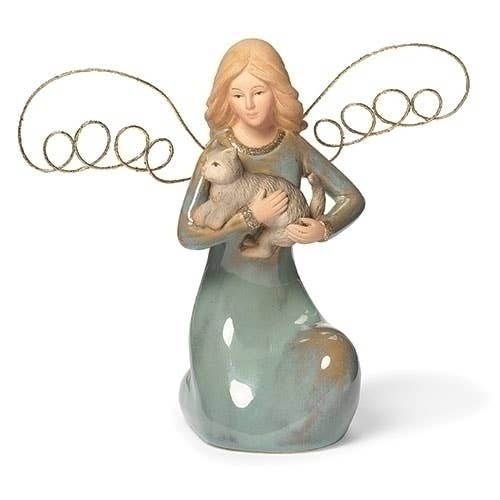 Angel with Cat Figure for wholesale by Roman