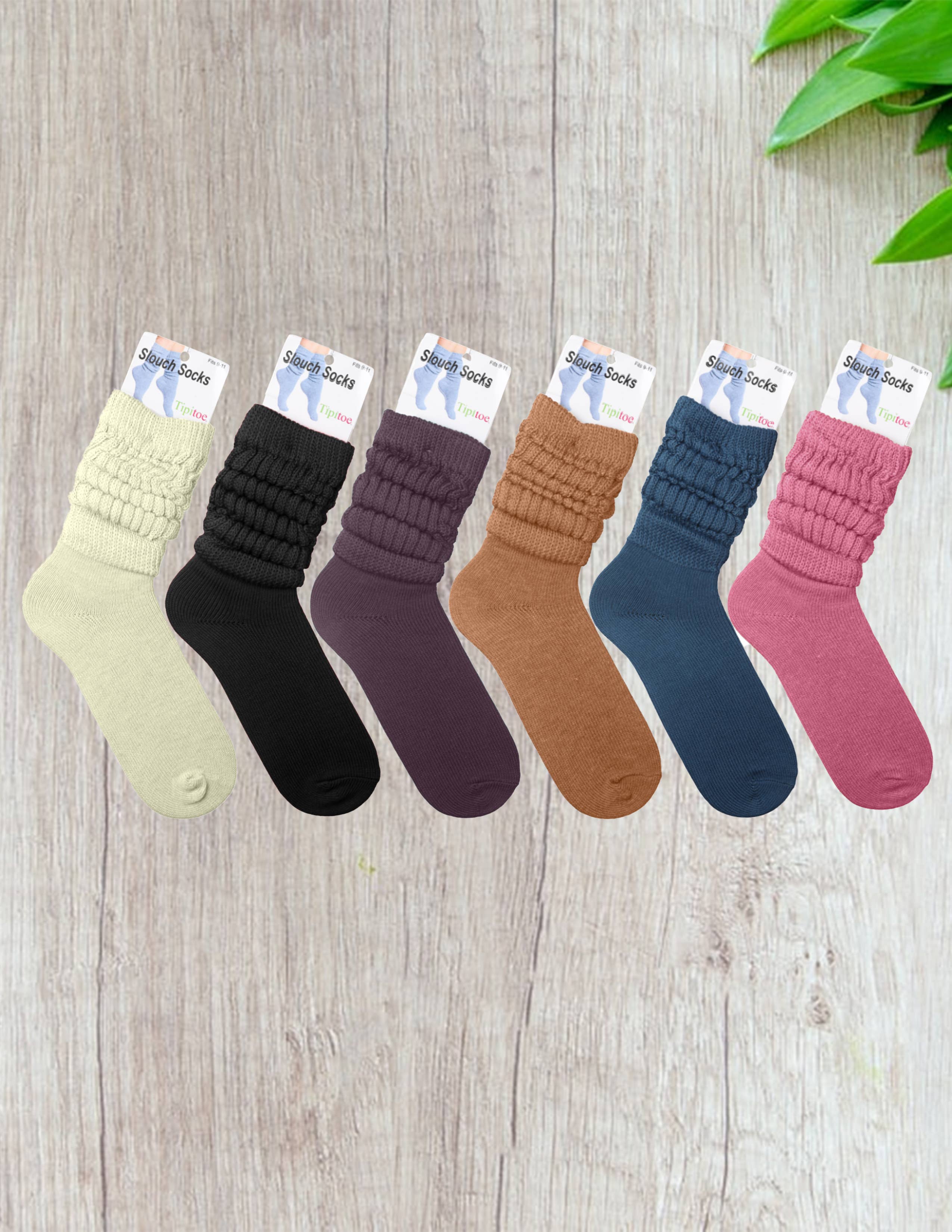 Isadora, Tipi toe, & James Fiallo - Wholesale Socks - Women's - Women's 1 Pack Tipi Toe Slouch Colored Crew Boot Sock4