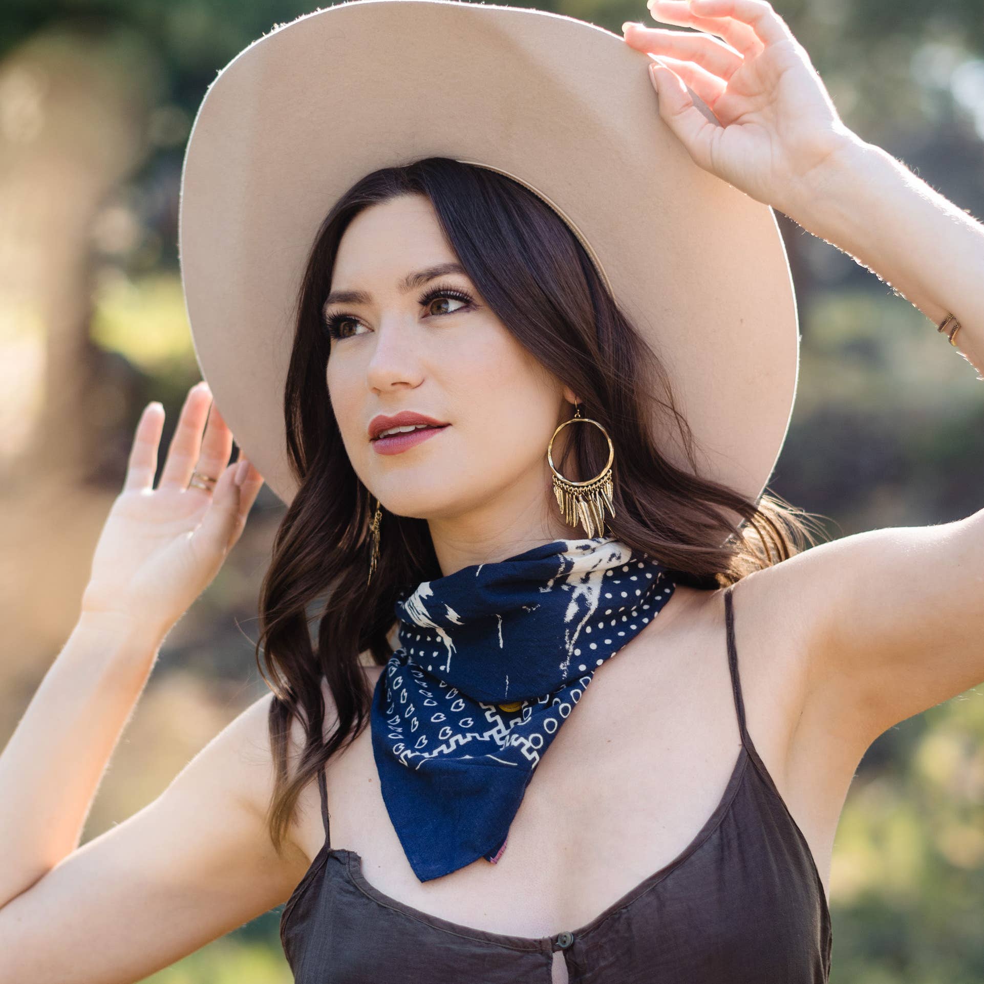 Hiouchi Jewels | Rose & Bolt Grateful Dead Jewelry - Wholesale Dangle Earrings - Birds of a Feather Hoop Earrings ~ Gold3