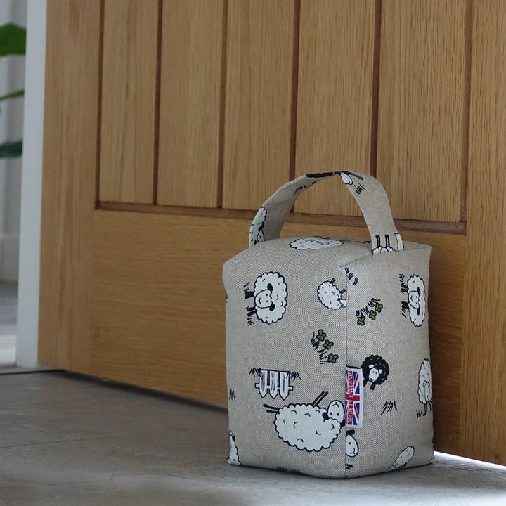 Door Stop Sheep for wholesale by The Wheat Bag Company