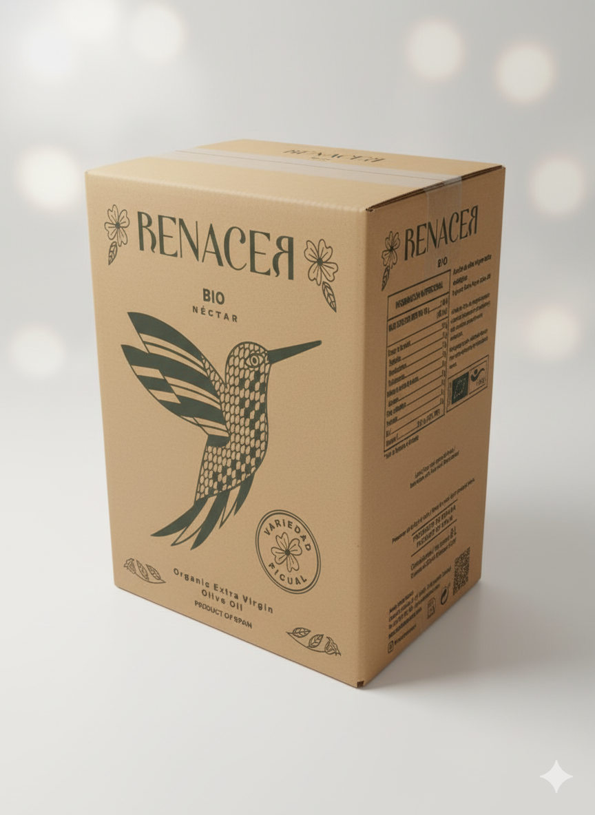 ACEITES RENACER - Wholesale Olive Oil - Organic extra virgin olive oil Bottle 500ml Box of 121