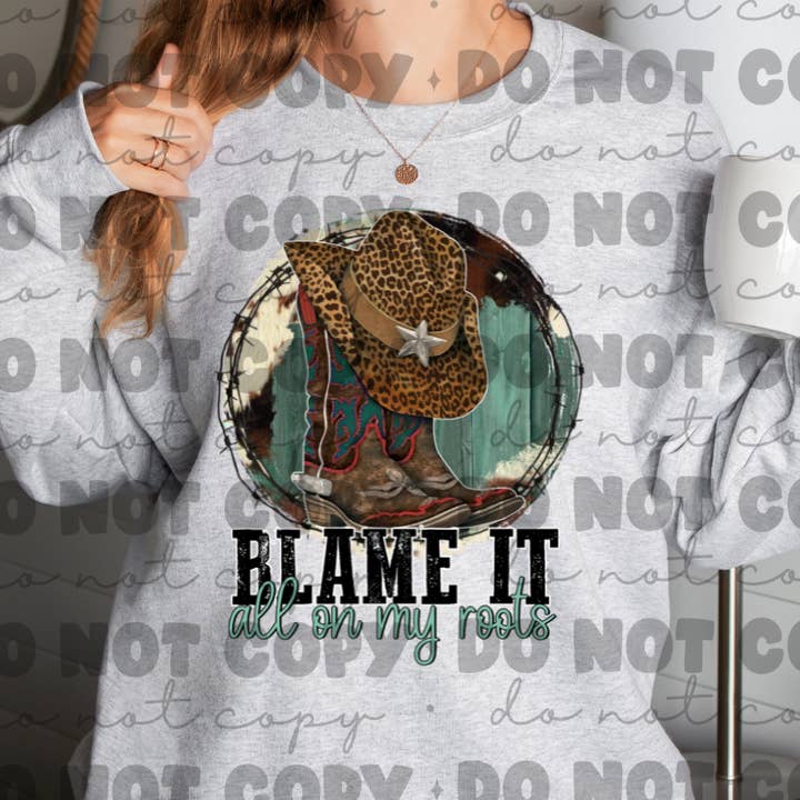 Blâmez tout sur mes racines sweat-shirt pour la vente par KTD DESIGNS