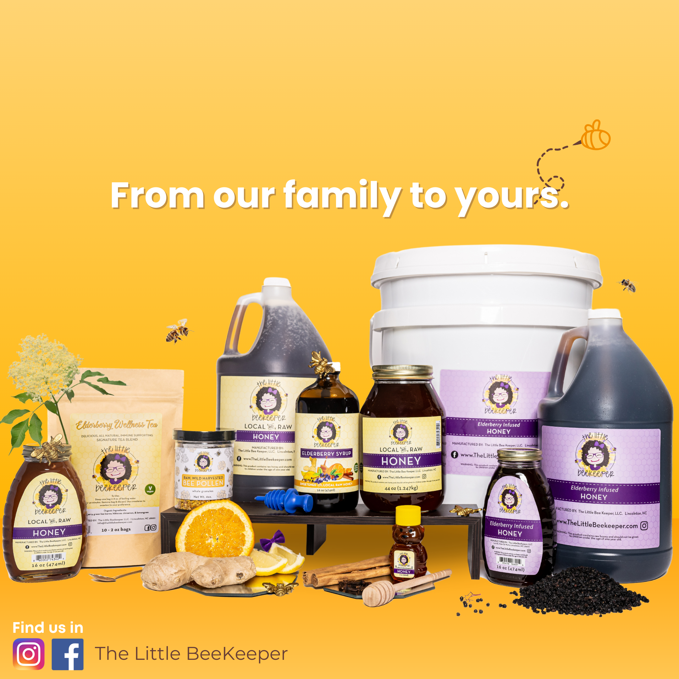 The Little BeeKeeper LLC - Wholesale Honey - 5 gallons - Elderberry Infused Honey7