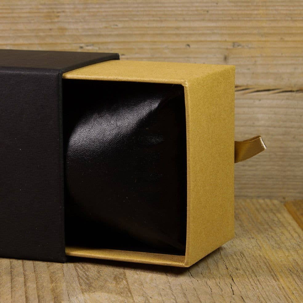 kadopapier.net - Vendita all'ingrosso Confezioni regalo - Scatola per orologio o bracciale nera con interno kraft, confezione da 5 pezzi1