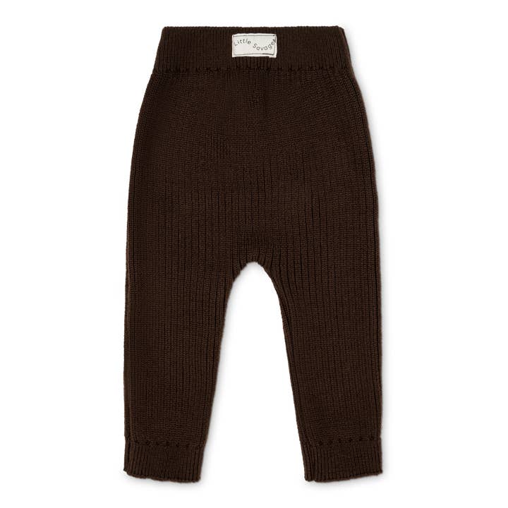 Knit Pants - Chocolate for wholesale by Little Savage