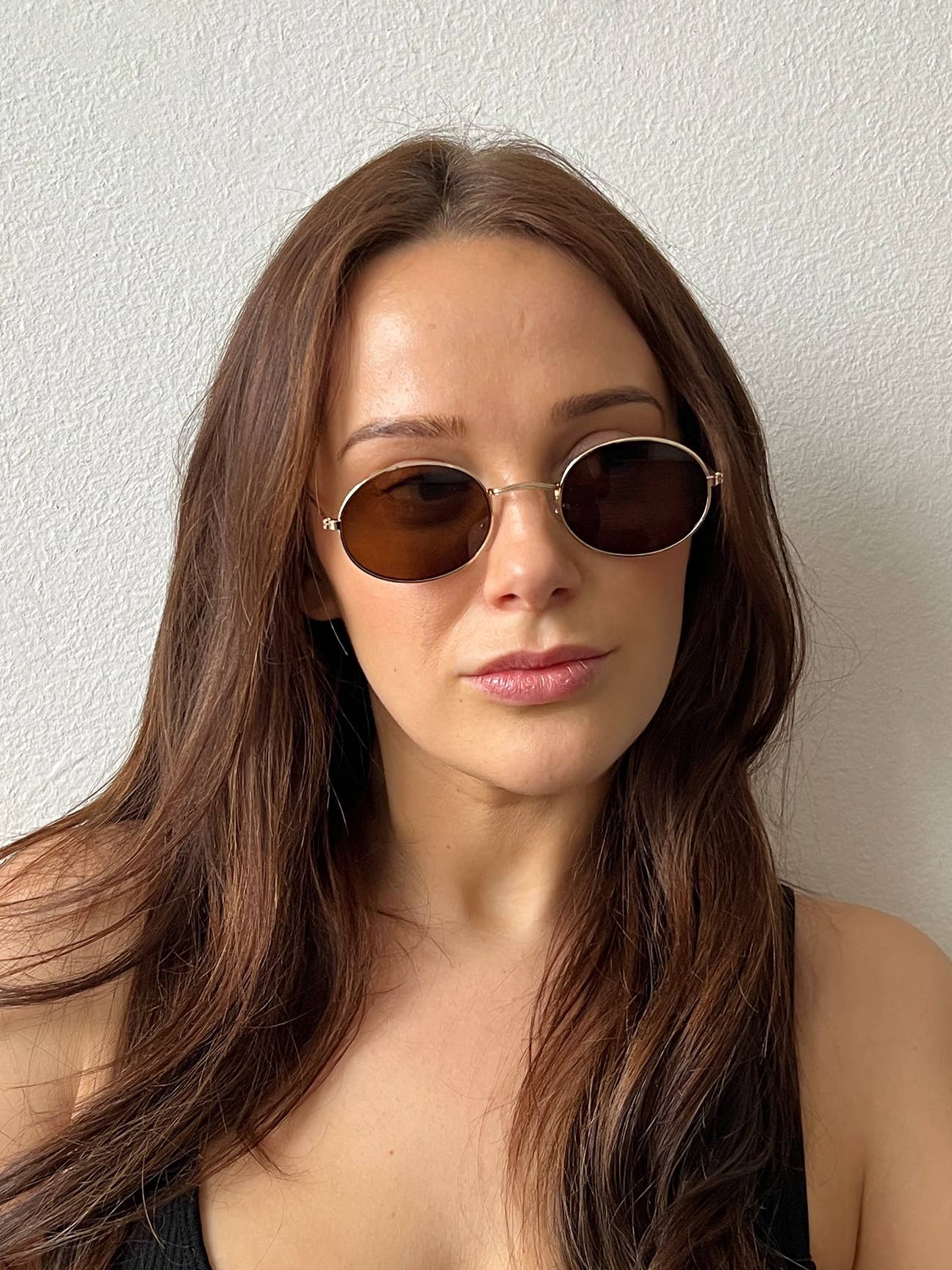 AFA COLLECTIVE – wholesale Sunglasses – Women's – Round Metal Frame Sunglasses in Brown