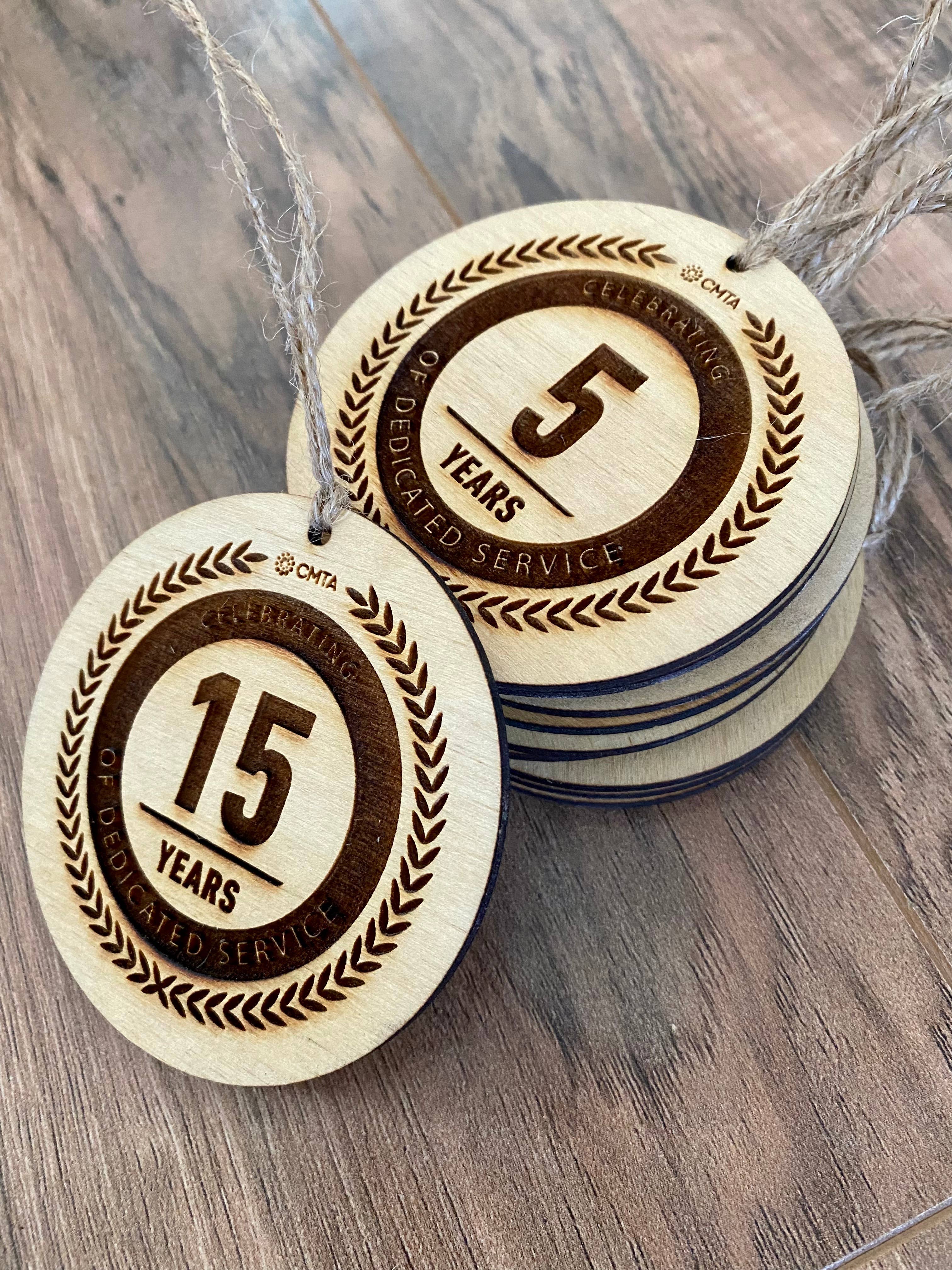 Munsell Made - Wholesale Ornament - Custom Logo Engraved Wood Ornaments2