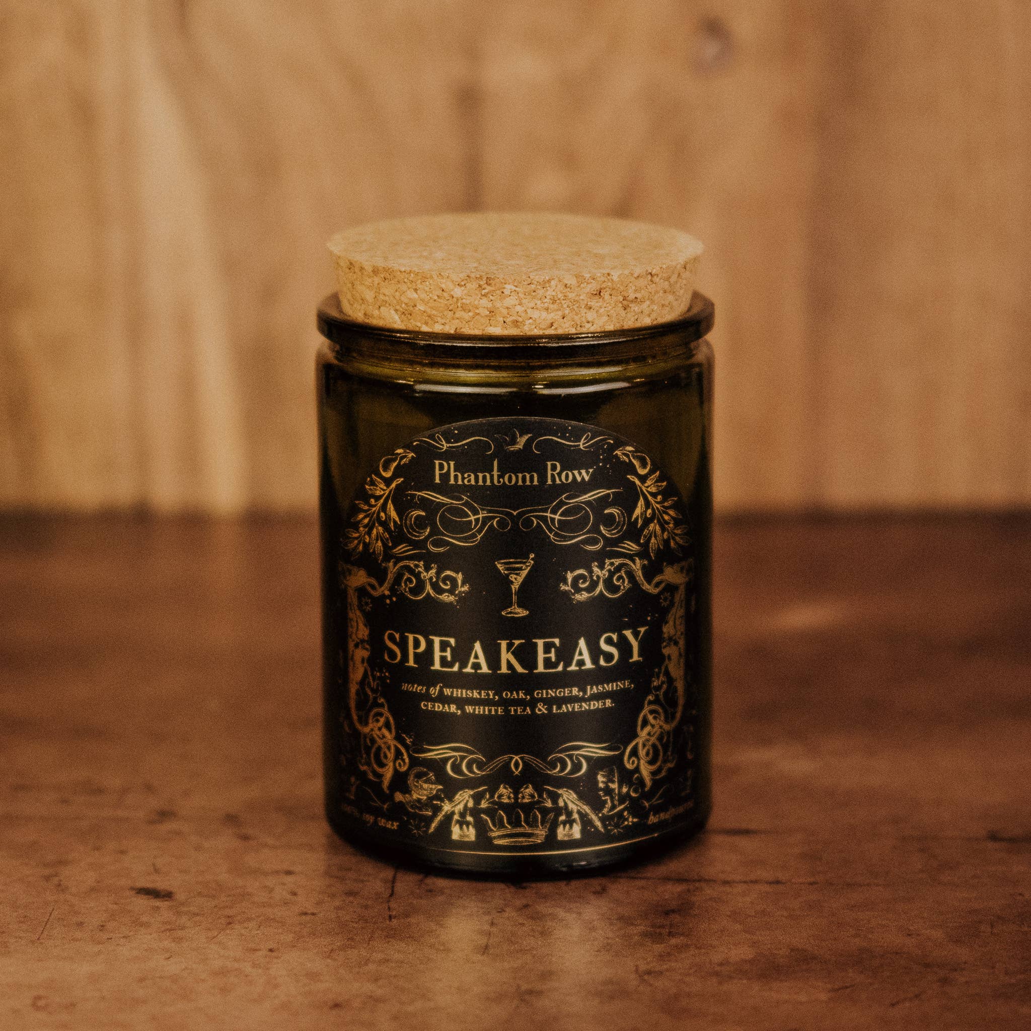 Phantom Row - Wholesale Jar/Filled Candle - Speakeasy | Literary & Gothic-Inspired Jar Candle1