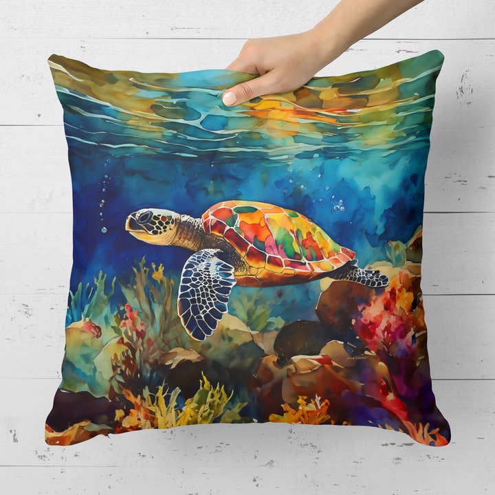 Almofada Tartaruga Marinha Loggerhead 18x18 DAC2808 por atacado de Caroline's Treasures